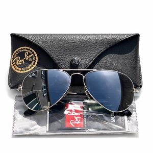 Ray-Ban Aviator Unisex Sunglasses W/ Case NWT $250